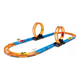 Pista Tipo Hotwheels Super Corrida Loop Carro Fricção 27pcs Cor Colorido