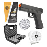 Pistola De Airsoft Glock Gk-v307 + Maleta + Munição 6mm Arma
