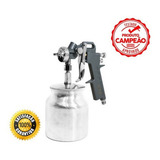 Pistola De Pintura Verniz Rotta Profissional 1.8mm 1litro Cor Prateado