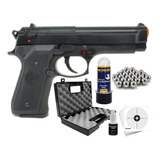 Pistola De Pressão M92 Esfera Metal 6mm Spring Mola Beretta 