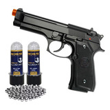 Pistola De Pressão M92 Kwc Rossi + Esferas De Alumínio 6mm
