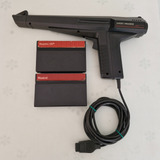 Pistola Light Phaser + 2 Jogos Originais Master System.