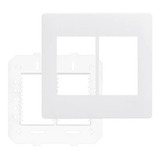 Placa 4x4 C/ Suporte Para 6 Modulos Habitat Branco Fame 3643
