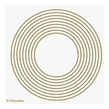 Placa 9 Círculos - Radiestesia Radiônica 14x14 (cm)