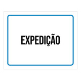 Placa Ambiente Sinalização Setor Expedição 36x46