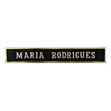 Placa Bronze Para Túmulo 4x20 Cm