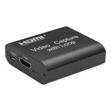 Placa Captura Video Loop Hdmi 2x Usb 1920x1080p Game Full Hd
