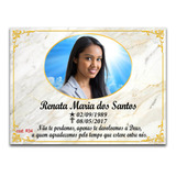 Placa Cemitério Para Túmulo Em Porcelana 24x18 P Homenagem