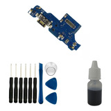 Placa De Carga Compatível C Moto G9 / G9 Play + Kit Reparo
