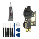 Placa De Carga Compativel Moto G100 + Kit Reparo