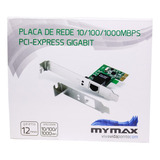 Placa De Rede 10/100/1000mbps Pci Express Gigabit Mymax