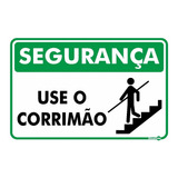 Placa De Sinalização, Segurança Use O Corrimão *207