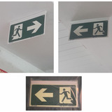 Placa De Sinalização De Segurança - Rota De Fuga Teto
