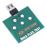 Placa De Teste Micro Usb Dock Flex Teste De Bateria Android