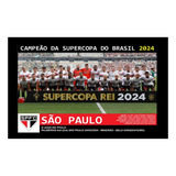 Placa Dec São Paulo Campeão Da Supercopa 2024 Frete Grátis 