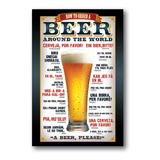 Placa Decorativa Beer Cervejas Frase Mdf 20x30 Cm