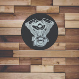 Placa Decorativa Em Acm Motos Com 30 Cm
