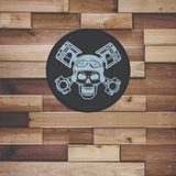 Placa Decorativa Motos Com 30 Cm Em Acm