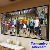 Placa Decorativa Placar Futebol World Cup Soccer 60x25cm