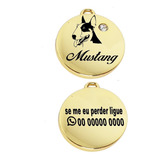 Placa Identificação Nome Telefone Cachorro Blue Heeler Luxo