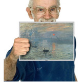 Placa Imagem Decorativa Pintura Coleção Monet Tam A4 19