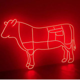 Placa Luminária/painel Neon Led - Boi Personalizado 90x61cm