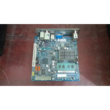 Placa Mãe Mini Itx Pos-einm10cb + Intel Atom D525 + 2gb Ddr3