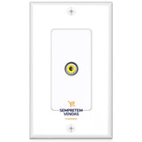 Placa Módulo De Parede Tomada 4×2 Vídeo Composto Rca Fêmea