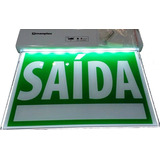Placa Para Sinalização Saída De Emergência Led Bivolt (nova)