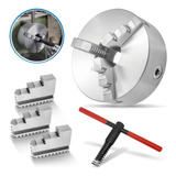 Placa Para Torno Universal 200mm 8 Com 3 Castanhas Full
