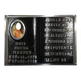 Placa Para Tumulo Com Foto Model Bíblia Em Alumínio