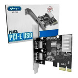 Placa Pci-e Usb 3.0 C/ 2 Portas Transferência Dados 5gbps