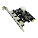 Placa Pci-express Usb 3.0 5gbps C/ 4 Portas Dex - Dp-43