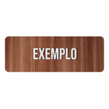 Placa Personalizada Indicativa Sinalização Especial Padrão