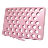 Placa Porcionadora Bluestar 15g 50 Furos Com Empurrador 2em1 Cor Rosa Bebê