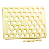 Placa Porcionadora Bluestar 18g 50 Furos Com Empurrador 2em1 Cor Amarelo