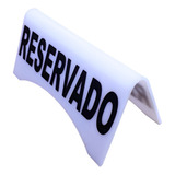 Placa Reservado,para Mesa Em Acrilico Kit 10 Pçs