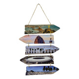 Placa Seta Souvenir Lembrança Rio De Janeiro Artesanal Br