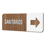 Placa Sinalização Indicativa Sanitários