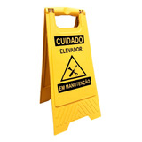 Placa Sinalizadora Elevador Em Manutenção - Pronta Entrega
