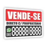 Placa Vende-se Aluga-se Casa Comércio Terreno Imóvel 30x40
