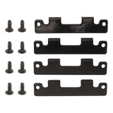 Placas De Dobradiça De Metal Resistente, Conjunto De Parafus