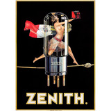 Placas Decorativas Radio Zenith Propaganda Antiga Valvula