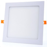 Plafon Painel Led Quadrado Recuado De Embutir 15w 7000k Bivolt (127/220v) Marca Lorben - 17x17cm, Luz Branca E Design Moderno