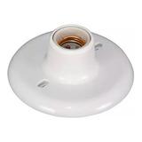 Plafonier Decorativo Branco Plastico Soquete Porcelana 110v/220v
