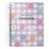 Planner Agenda Caderno Financeiro Permanente Calendário Flor Cor Da Capa Colorido