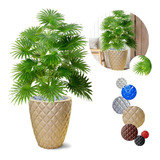 Planta Artificial Palmeira Imperial Com Vaso Marrom