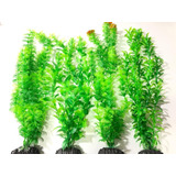 Plantas Artificiais Aquários Green - Kit 4 Un. 37 À 40 Cm