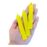 Plaquinha De Identificação De Plantas E-10 Amarela - 50 Unid Cor Amarelo