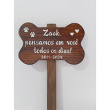 Plaquinha Rústica Para Homenagear O Seu Pet Personalizada